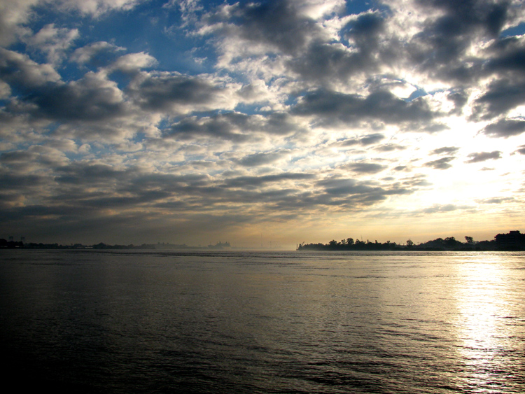 Morning on the Mississippi River