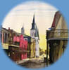 paintings of street scenes in New Orleans