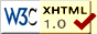 Valid XHTML 1.0